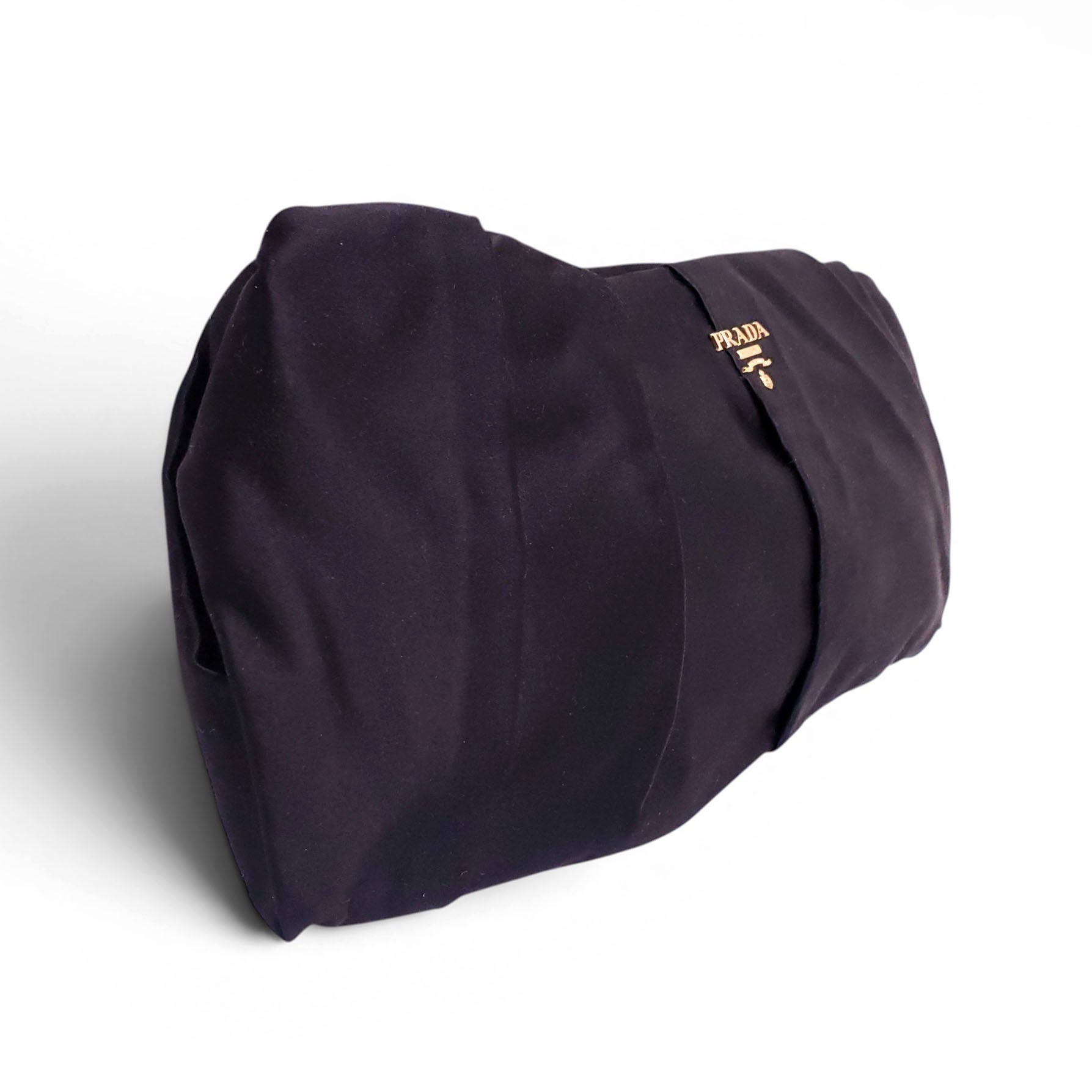 PRADA BLACK RUCHED CLUTCH