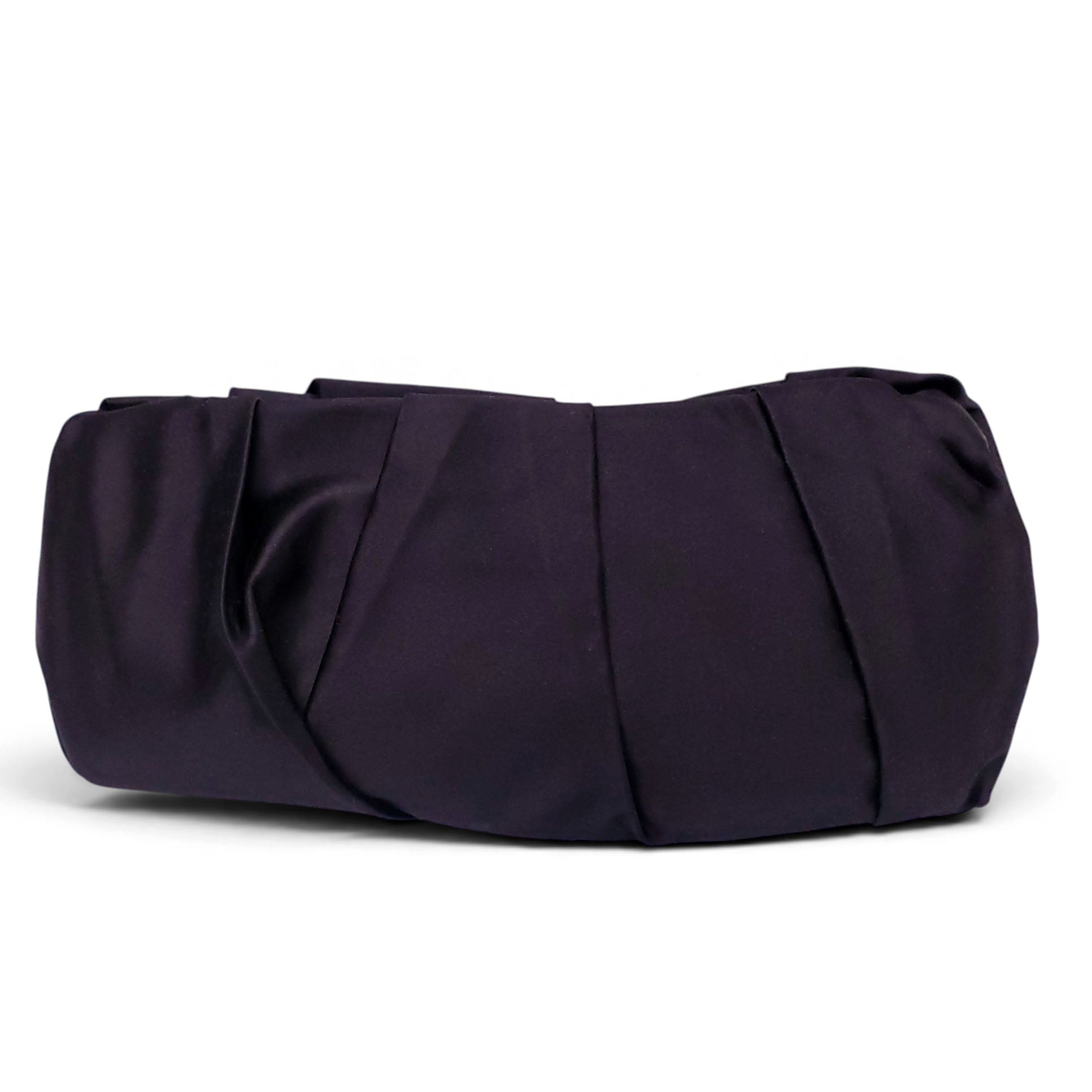 PRADA BLACK RUCHED CLUTCH