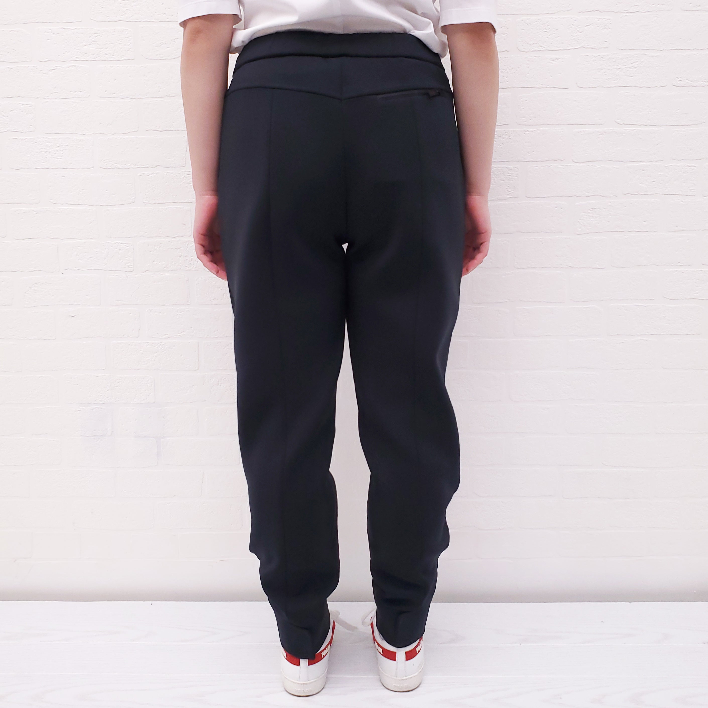 PRADA BLACK SPORT PANT WITH LOGO - SIZE M
