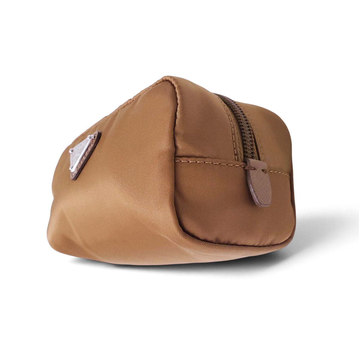 PRADA BROWN NYLON WRISTLET