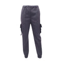 PRADA GREY CARGO PANTS WITH NYLON LOGO POCKETS - SIZE 42