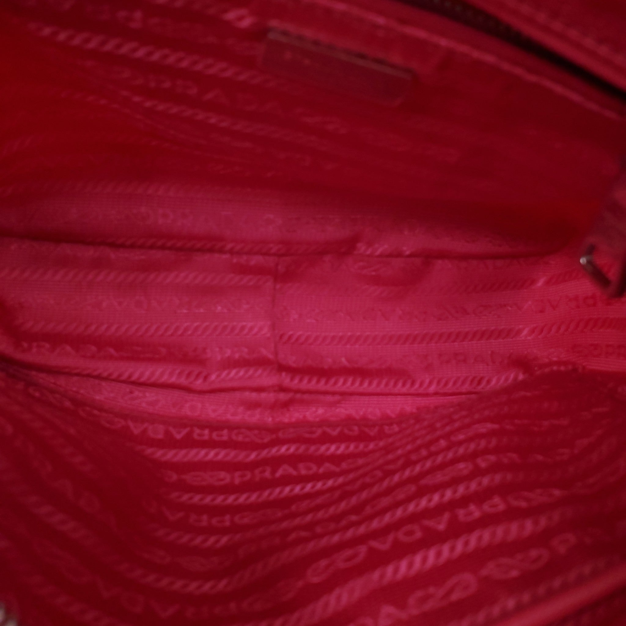 PRADA HOT PINK QUILTED NYLON PURSE