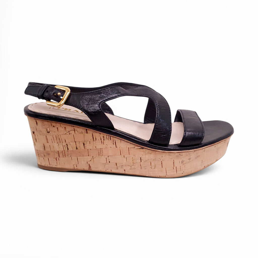PRADA BLACK SQUIGGLE ESPADRILLES - SIZE 40