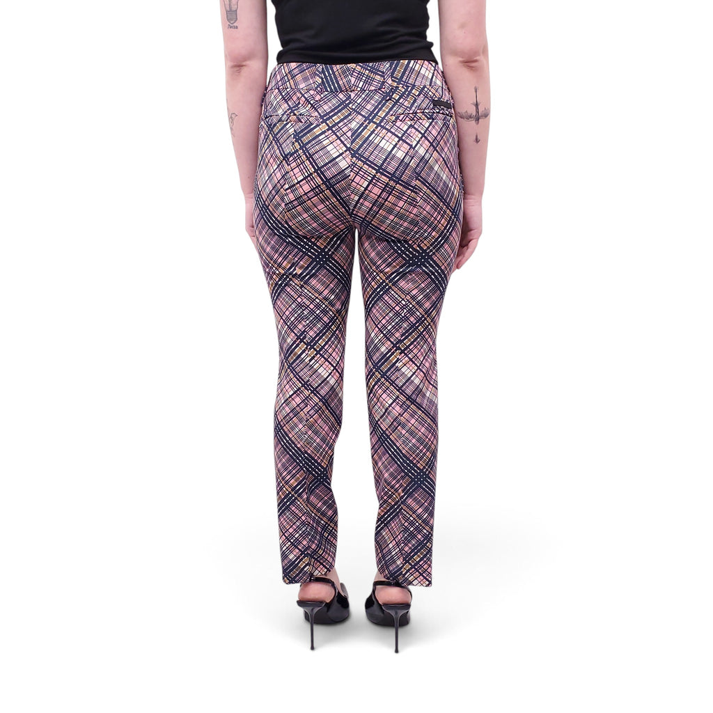 PRADA PLAID PATTERNED TROUSERS - SIZE 40