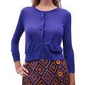 PRADA PURPLE CARDIGAN - SIZE 38