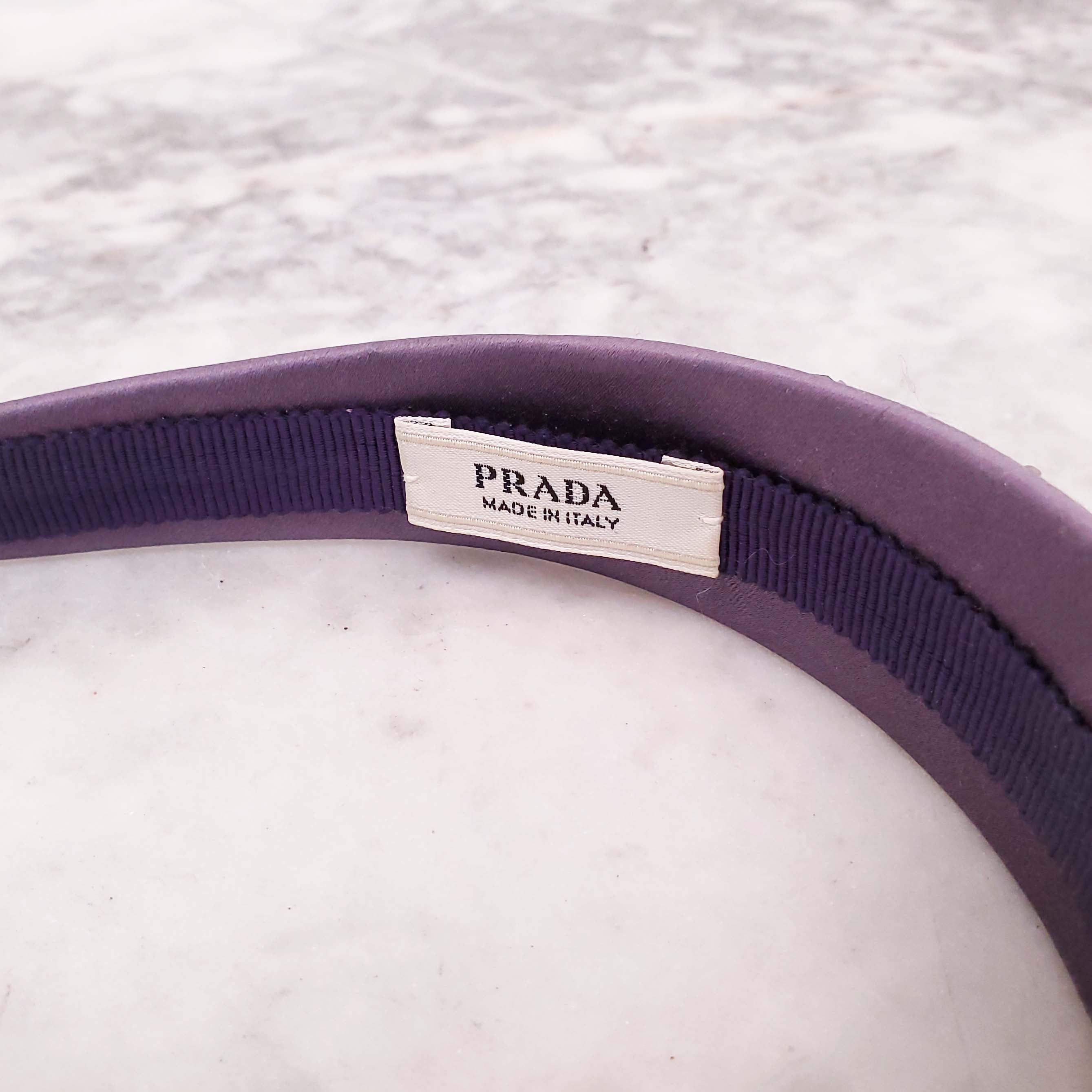PRADA PURPLE CRYSTAL HEADBAND