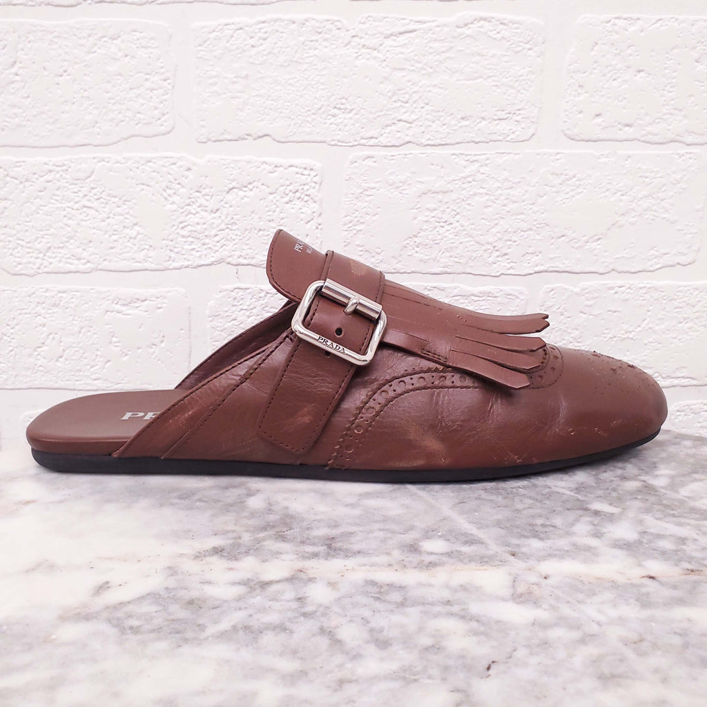 PRADA SHUFFLE MULES - SIZE 40