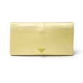 PRADA YELLOW SATIN CLUTCH