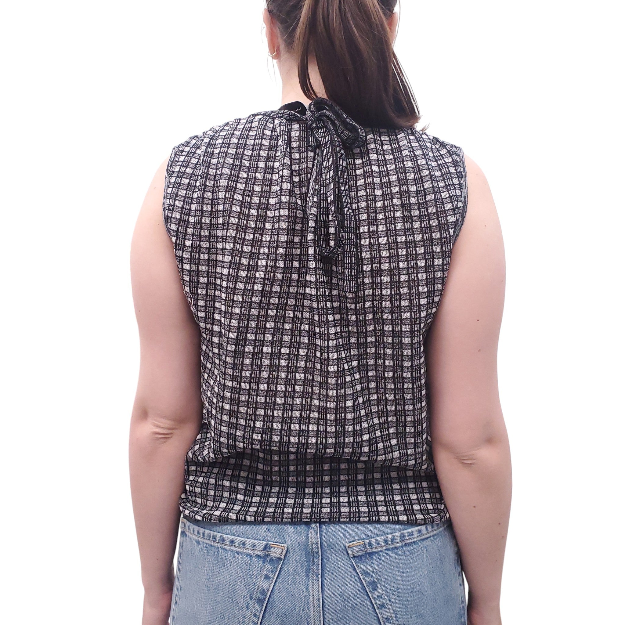 PROENZA SCHOULER WHITE LABEL CHECKERED TANK TOP - SIZE M
