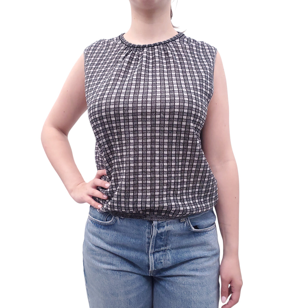 PROENZA SCHOULER WHITE LABEL CHECKERED TANK TOP - SIZE M