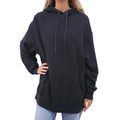R13 BLACK OVERSIZED DISTRESSED SWEATSHIRT - SIZE S