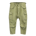 R13 GREEN DROPPED CROTCH CARGO PANTS - SIZE 29