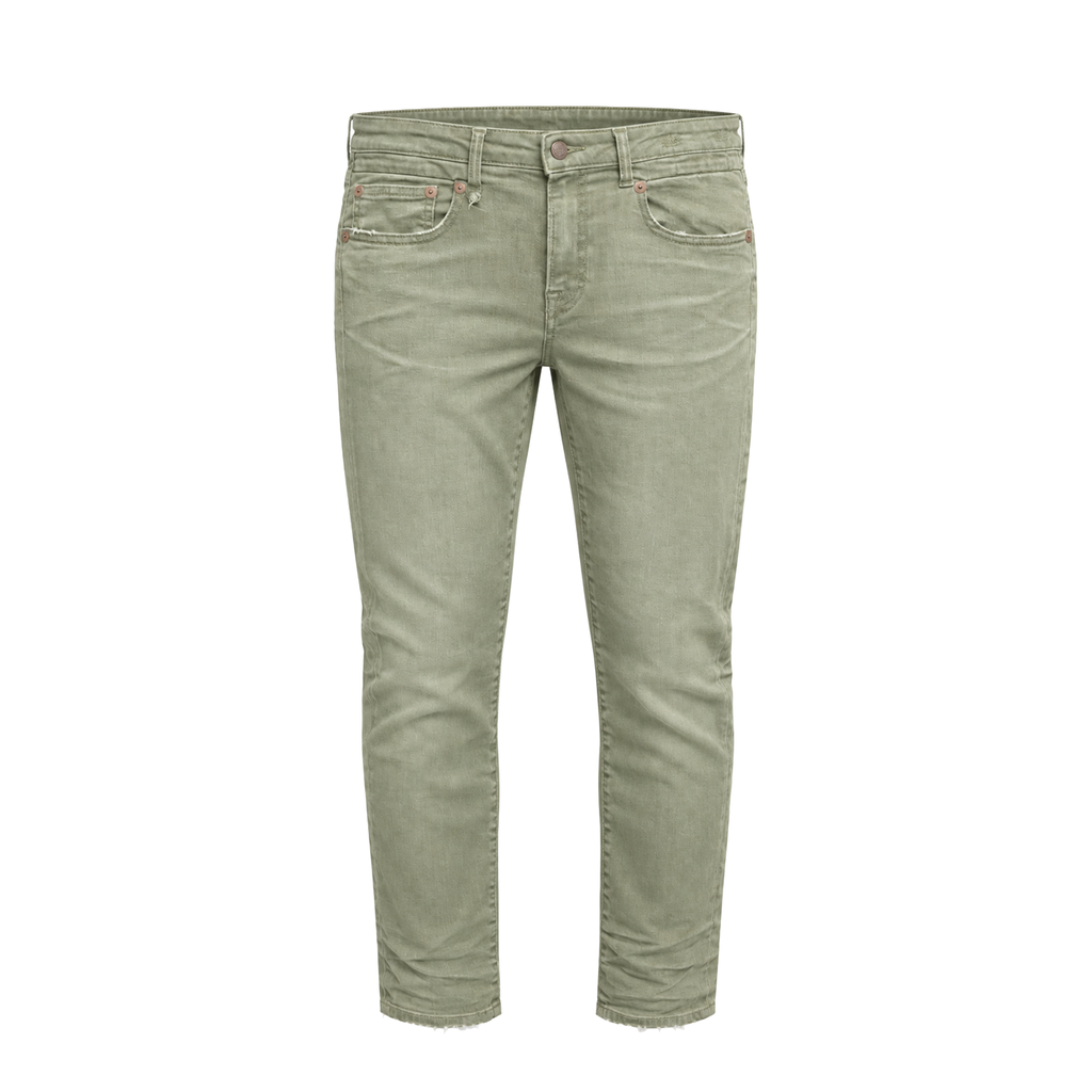 R13 KHAKI GREEN STRAIGHT BOY JEANS - SIZE 29