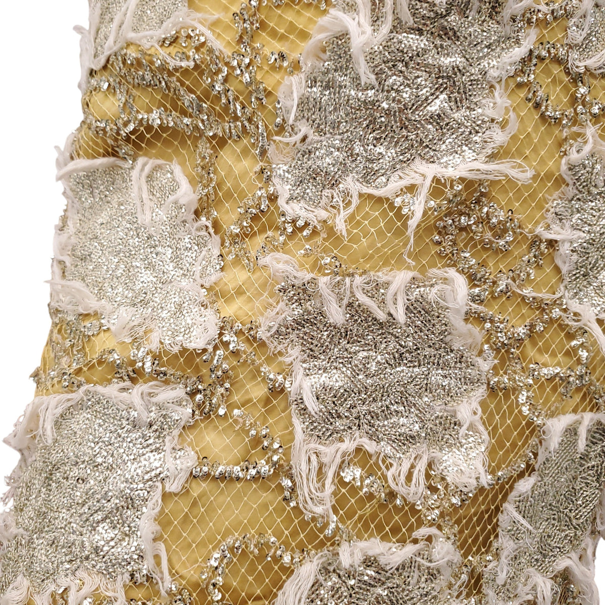RACHEL COMEY METALLIC MESH SKIRT - SIZE 4