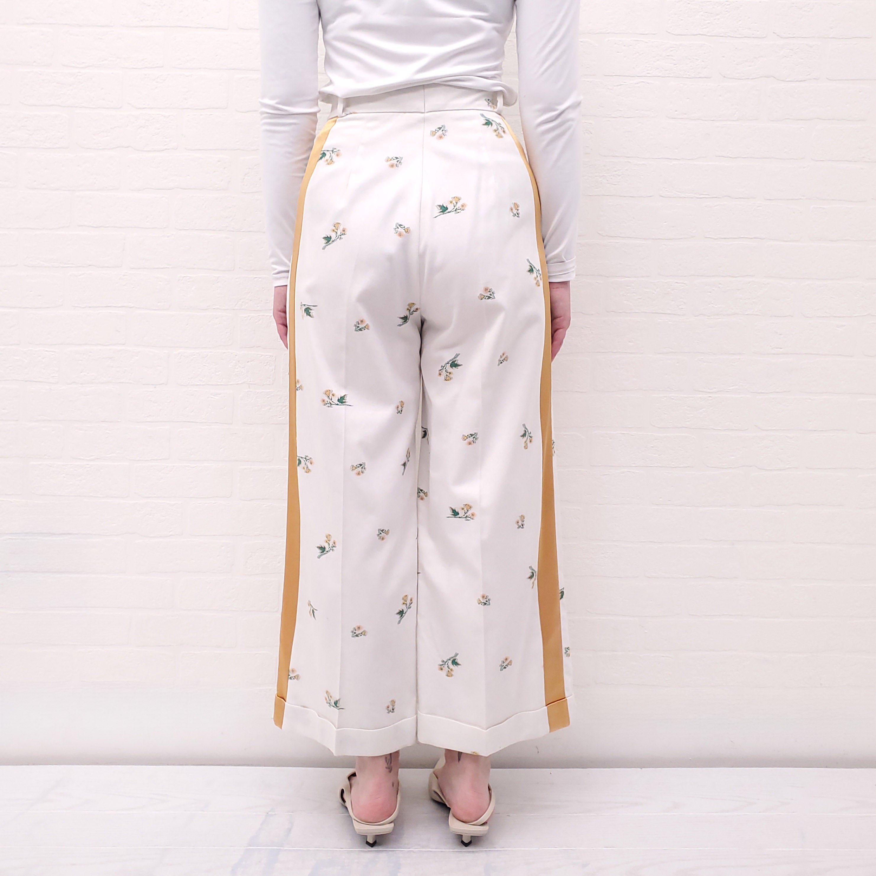 RACIL FLORAL WIDE LEG FLORAL TROUSERS - SIZE 36