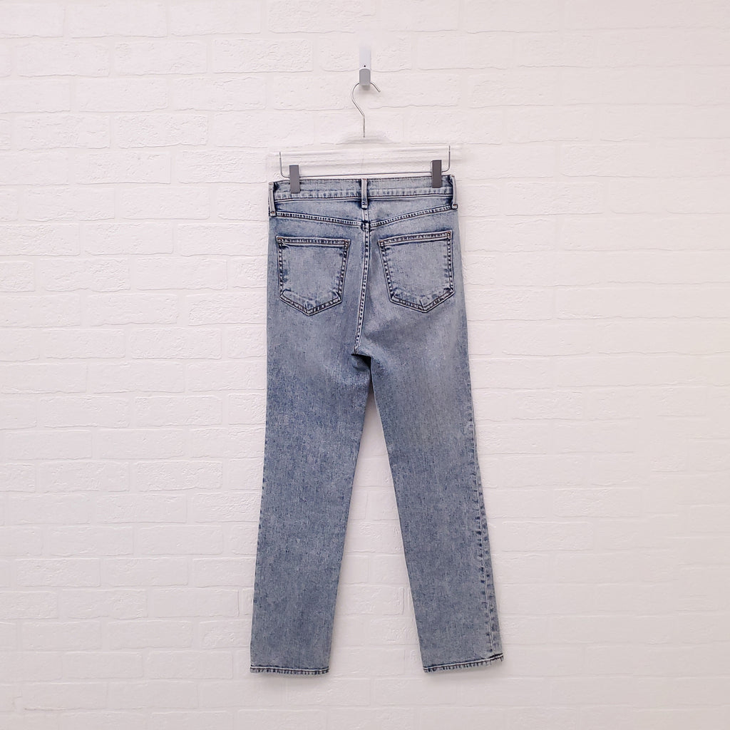 RAG & BONE ACID WASH SKINNY JEANS - SIZE 24