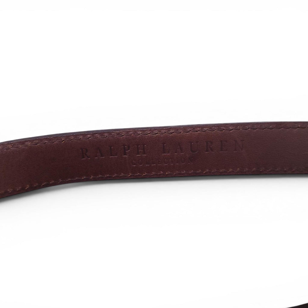 RALPH LAUREN BROWN EQUESTRIAN BELT - SIZE S