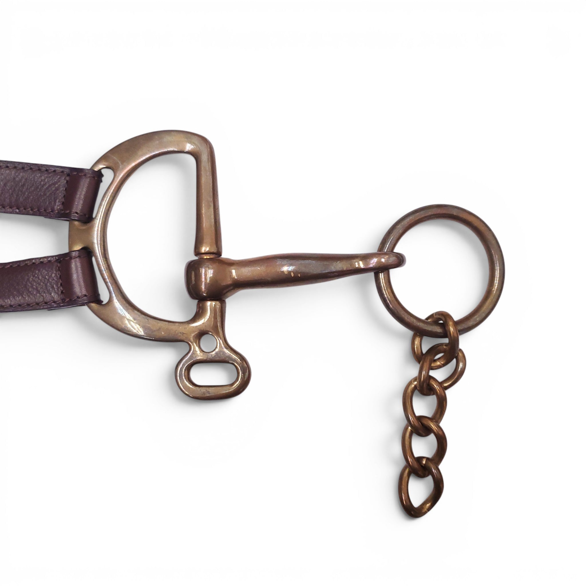 RALPH LAUREN BROWN EQUESTRIAN BELT - SIZE S