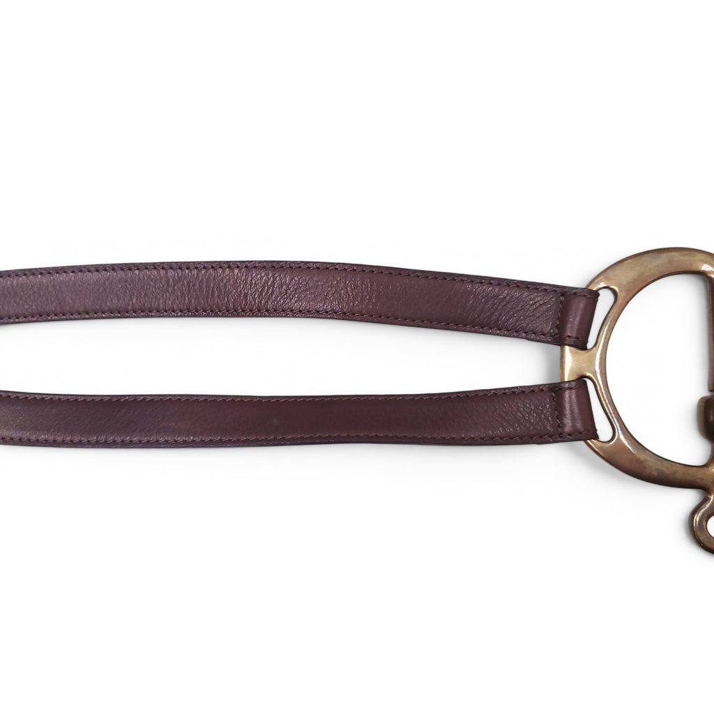 RALPH LAUREN BROWN EQUESTRIAN BELT - SIZE S