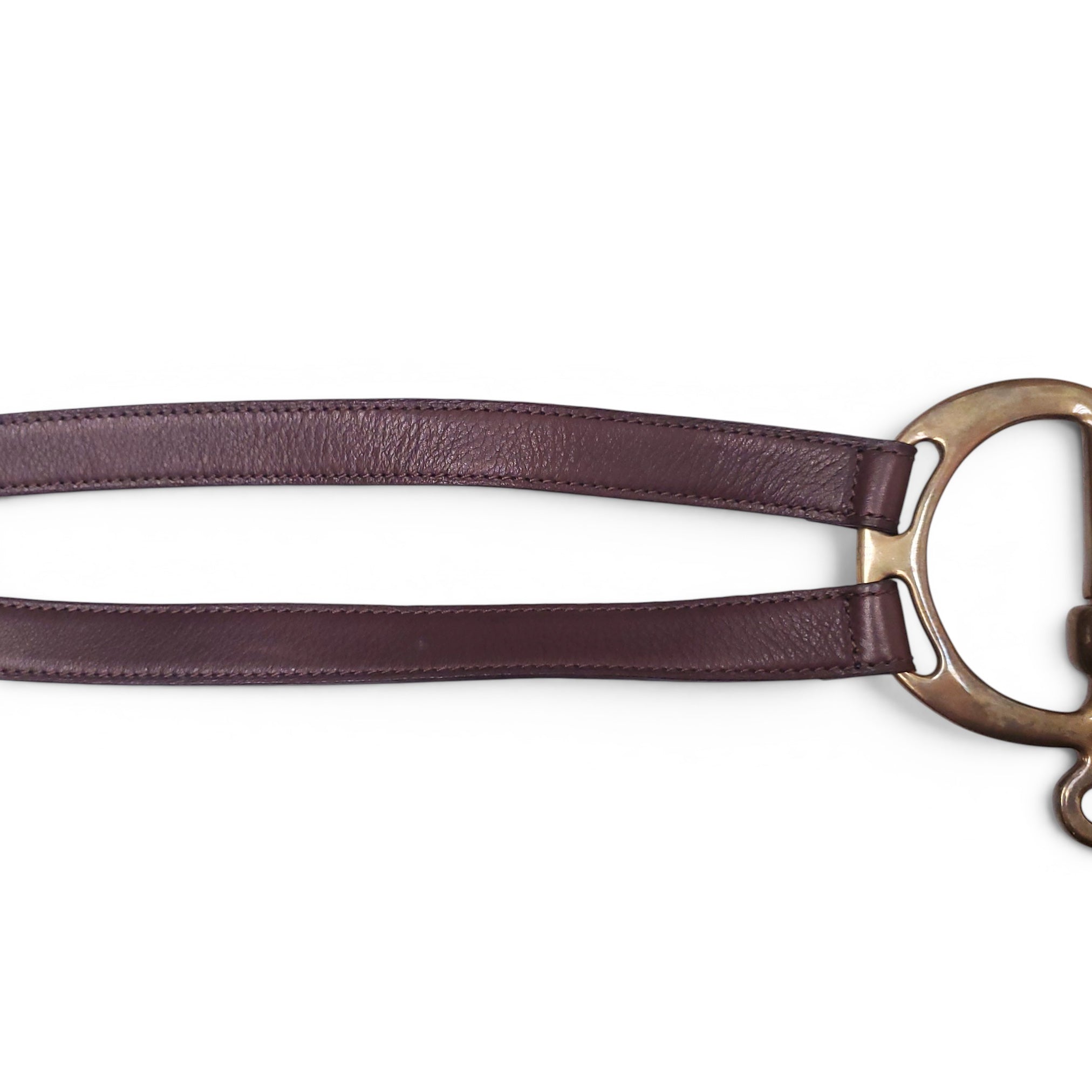 RALPH LAUREN BROWN EQUESTRIAN BELT - SIZE S