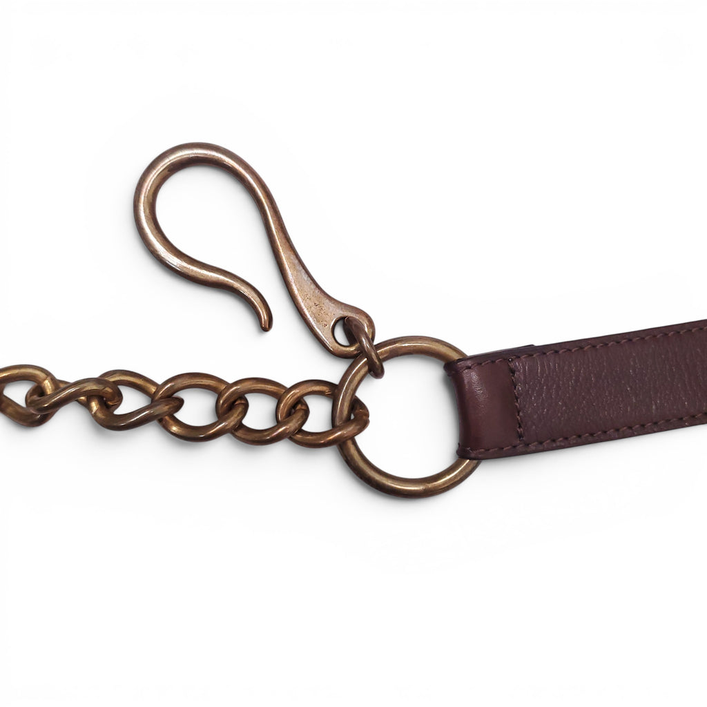 RALPH LAUREN BROWN EQUESTRIAN BELT - SIZE S