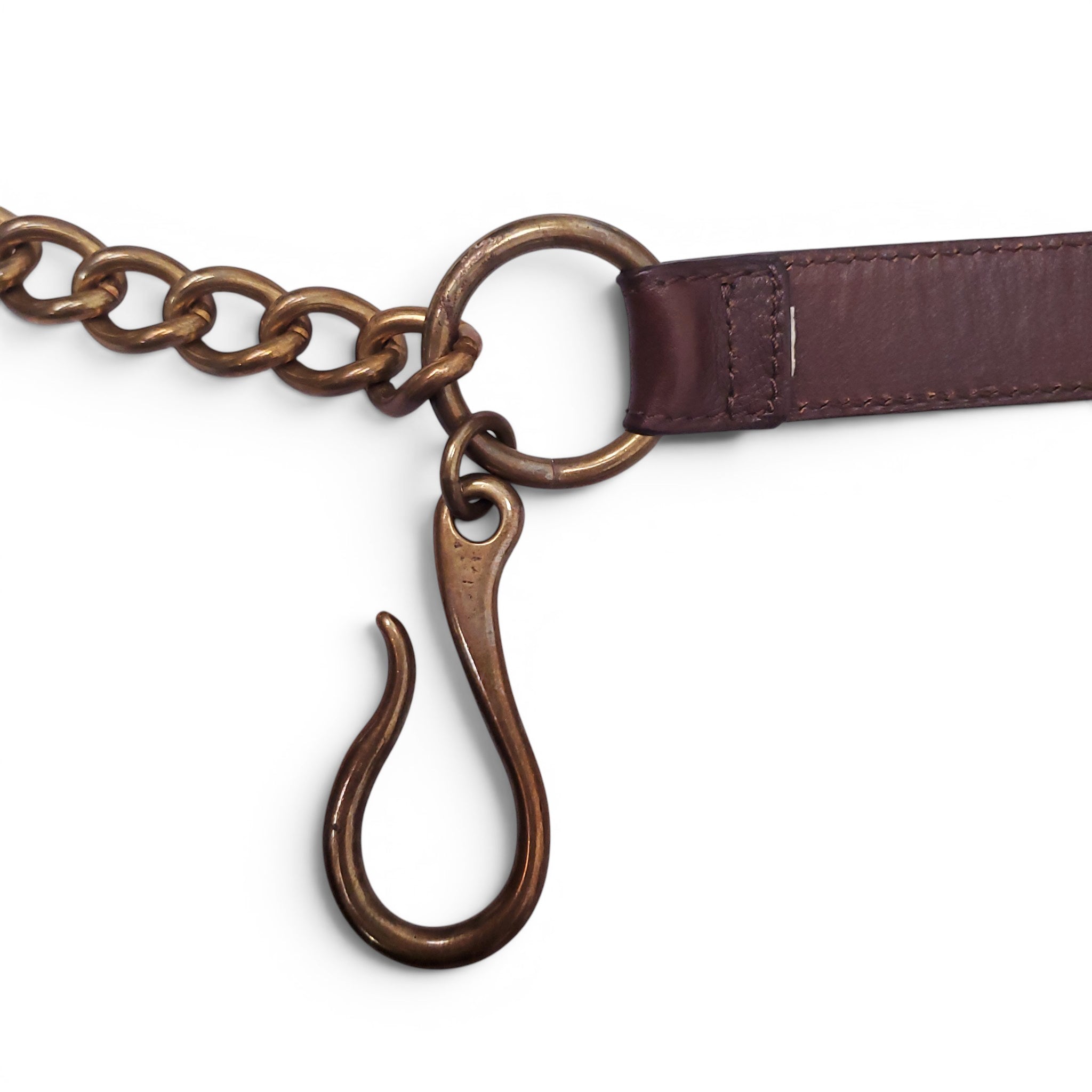 RALPH LAUREN BROWN EQUESTRIAN BELT - SIZE S