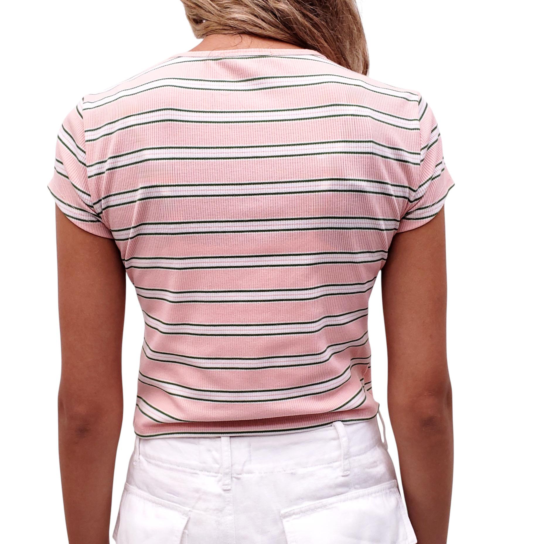 REFORMATION STRIPED T-SHIRT - SIZE M