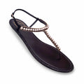 RENE CAOVILLA CRYSTAL AND PEARL SANDALS - SIZE 39.5