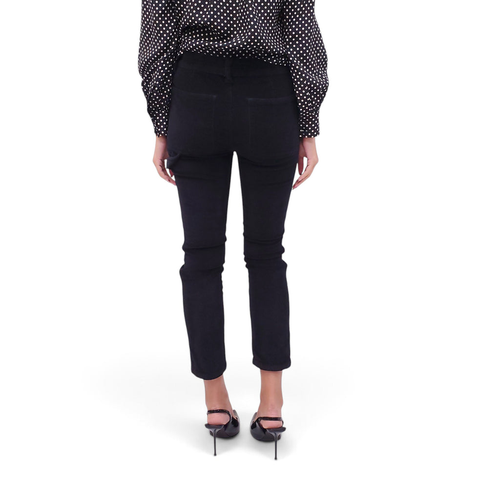 RENGGLI BLACK CORDUROY PANTS - SIZE 24