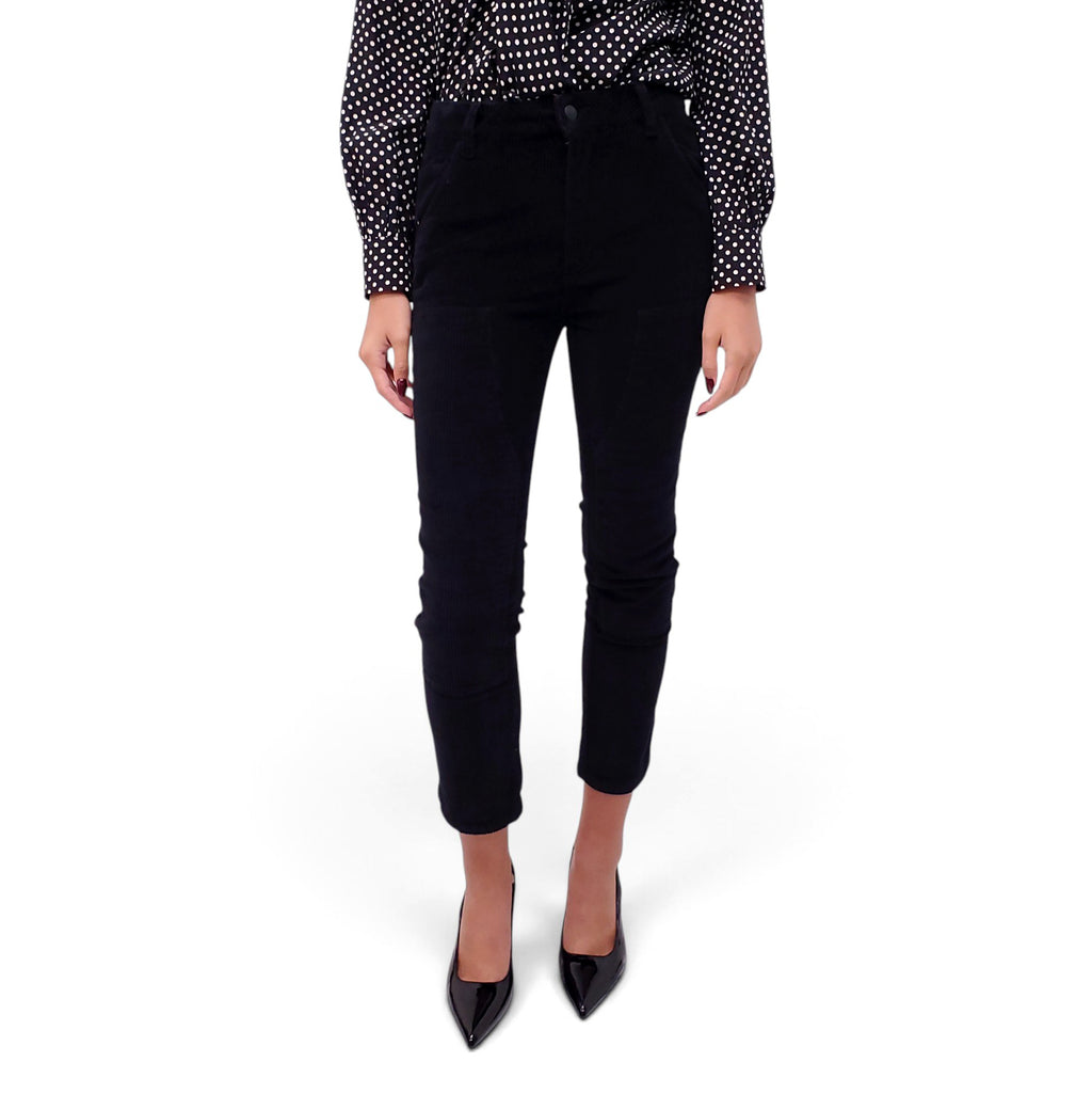 RENGGLI BLACK CORDUROY PANTS - SIZE 24