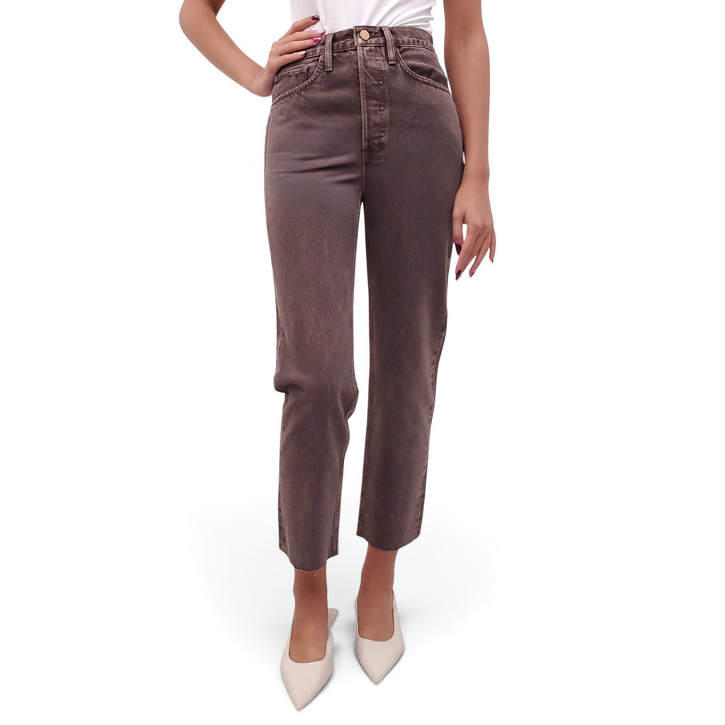 RE/DONE BROWN ACID WASH JEANS - SIZE 26