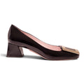 ROGER VIVIER PATENT BLOCK HEELS - SIZE 39