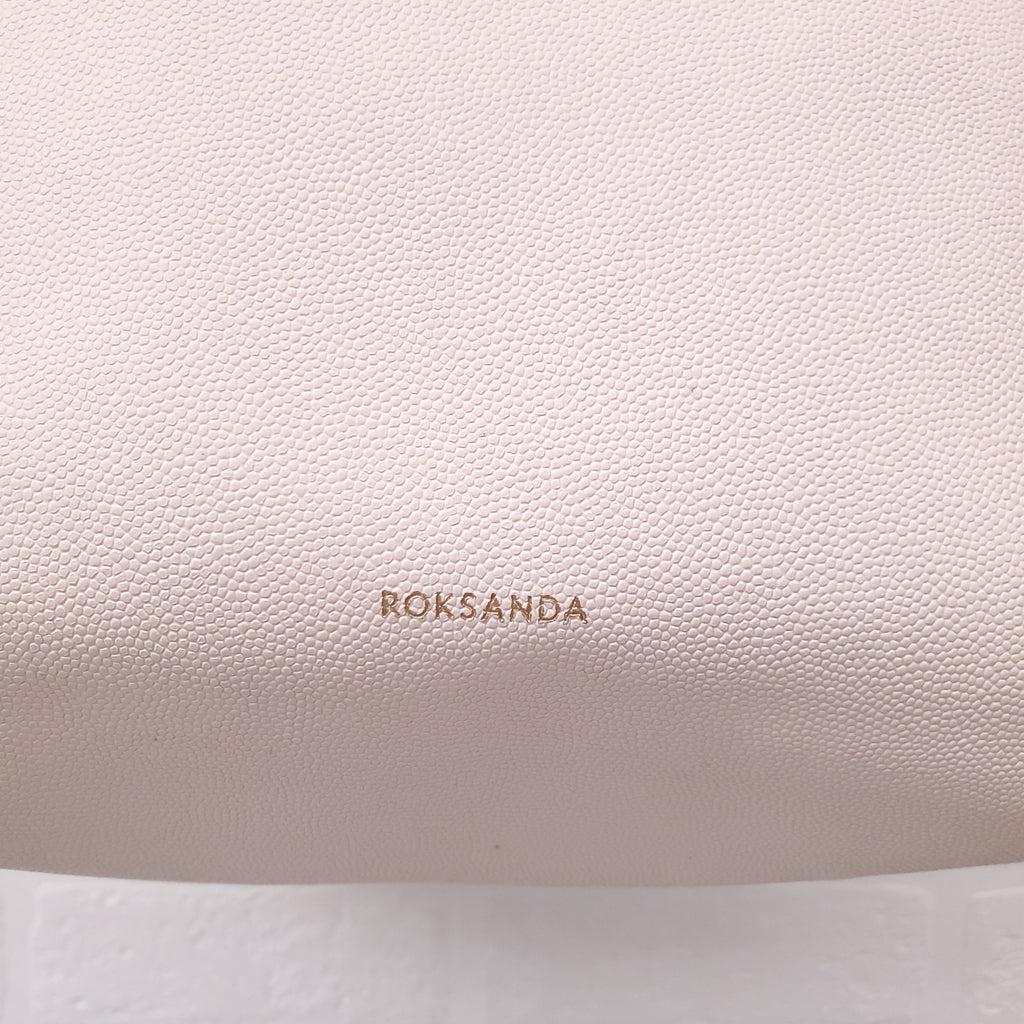 ROKSANDA CREAM AND PINK LEATHER 'EIDER' TOTE