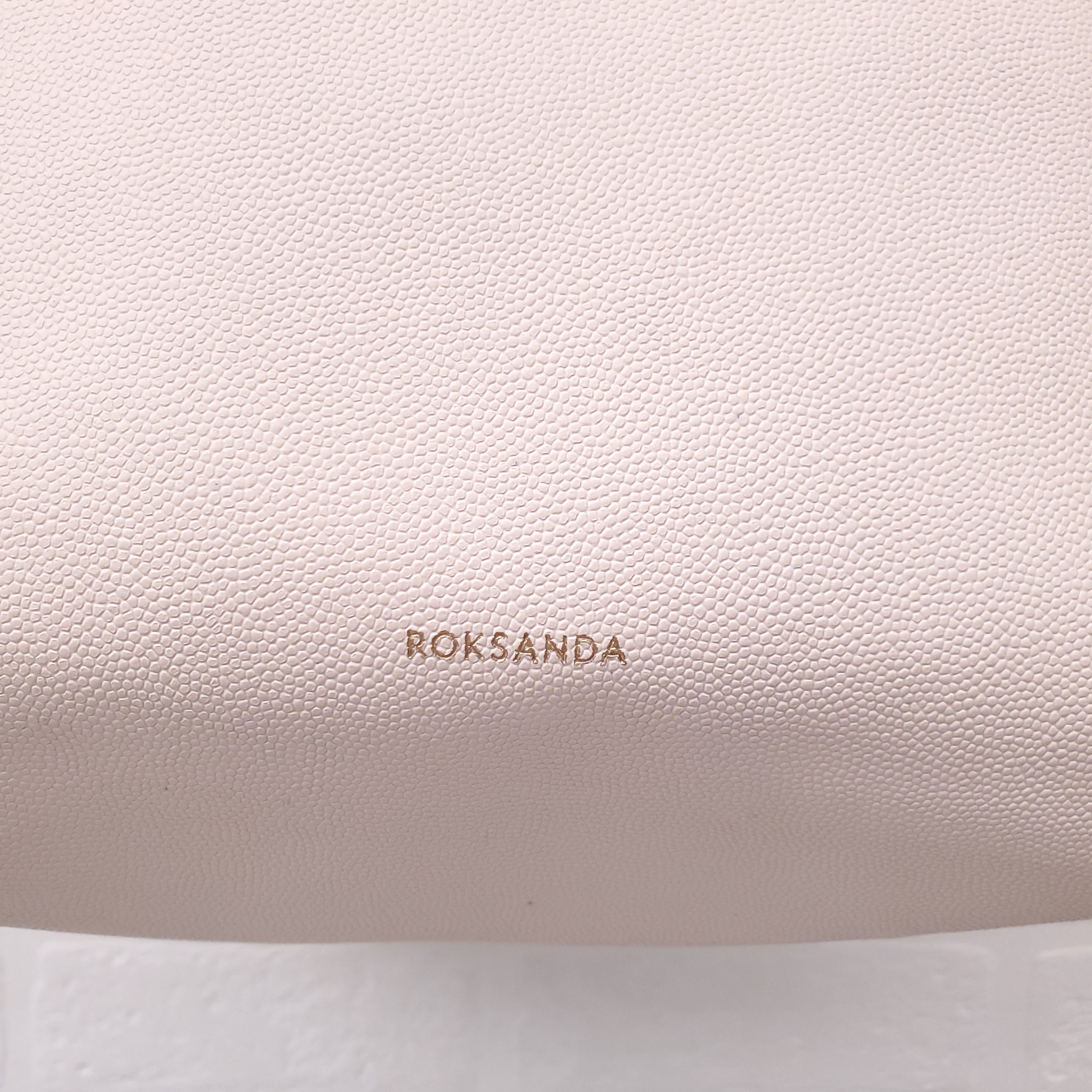 ROKSANDA CREAM AND PINK LEATHER 'EIDER' TOTE