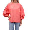 ROKSANDA ORANGE CRINKLE BLOUSE - SIZE US 10 / UK 14