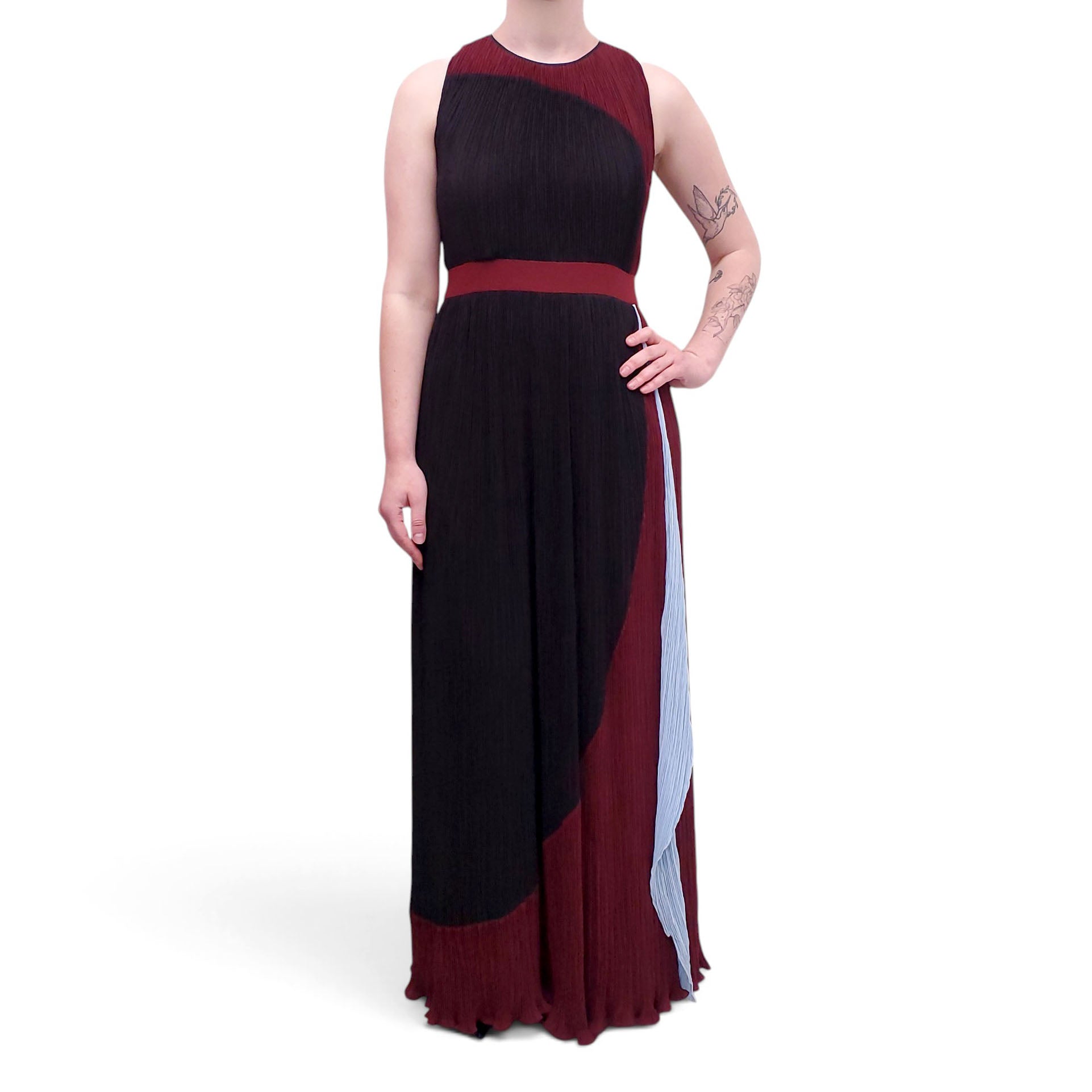 ROKSANDA PLEATED GOWN - US 8/UK 12