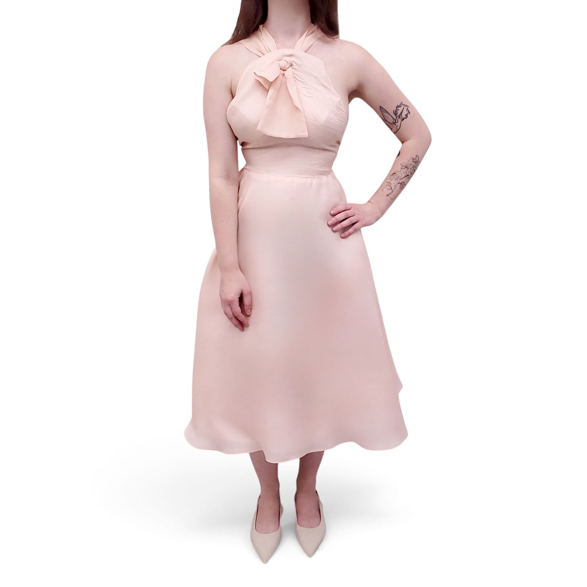 ROSIE ASSOULIN PINK BOW DRESS - SIZE 4