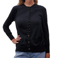 SACAI BLACK CARDIGAN - SIZE 2/M