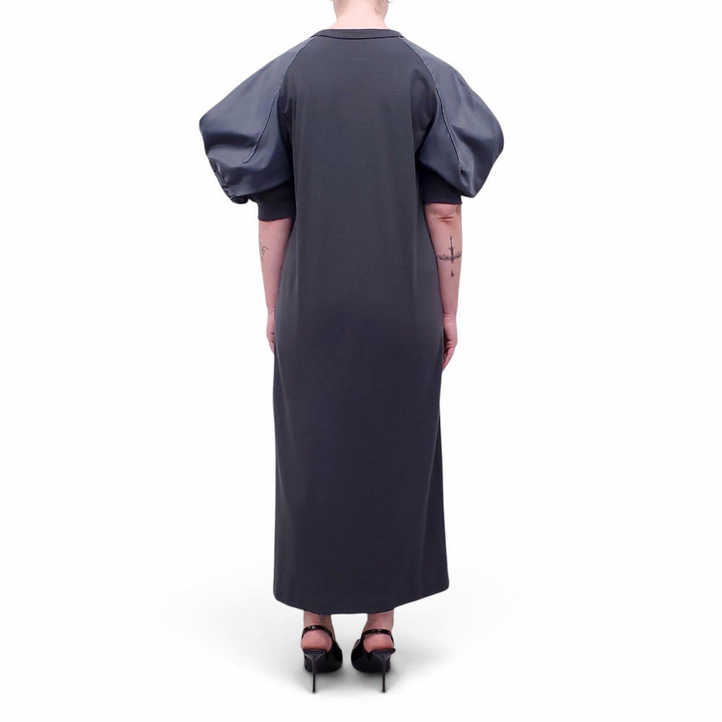 SACAI GREY SWEATSHIRT DRESS - SIZE 2/M