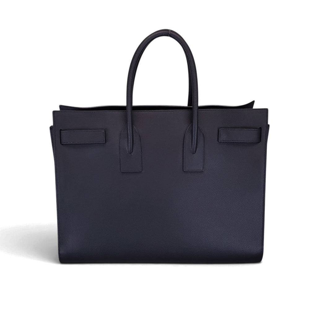 SAINT LAURENT BLACK LARGE SAC DE JOUR TOTE
