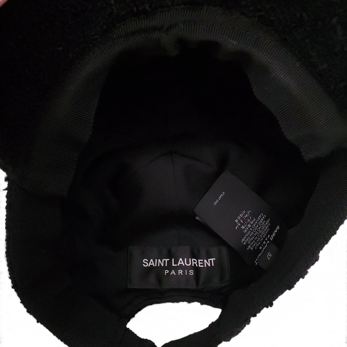 SAINT LAURENT TWEED  BASEBALL HAT - SIZE 57