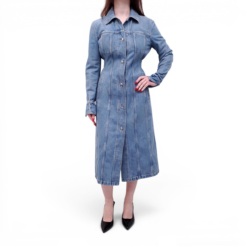 SALVATORE FERRAGAMO DENIM DRESS - SIZE 40
