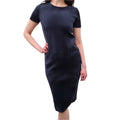 SALVATORE FERRAGAMO NAVY DRESS - SIZE S
