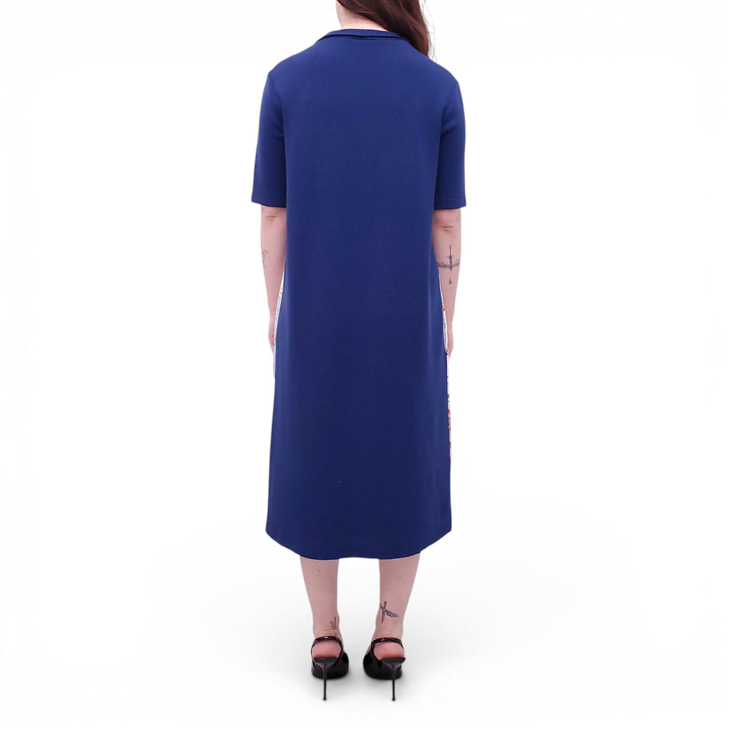 SALVATORE FERRAGAMO PRINTED SWEATER DRESS - SIZE M