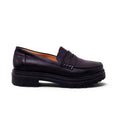 SEZANE LES SOULIERS BLACK LEATHER LOAFERS - SIZE 41