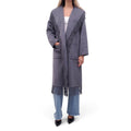 SIMKHAI GREY FRINGE COAT - SIZE M
