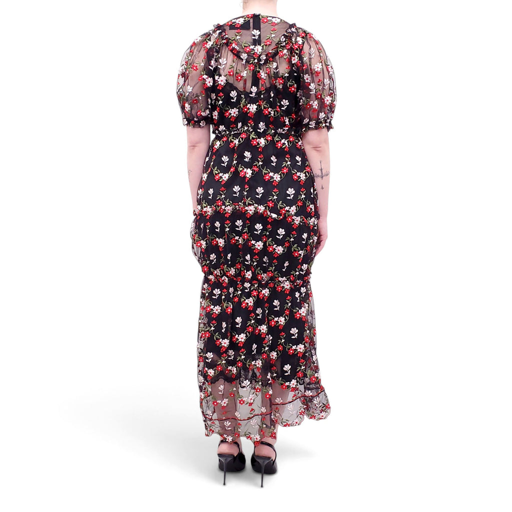 SIMONE ROCHA TULLE FLORAL DRESS - SIZE 12UK/8 US