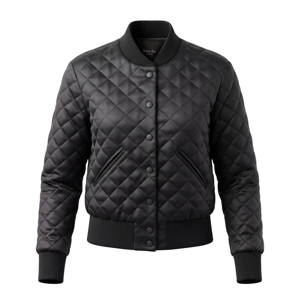 SMYTHE BLACK BOMBER JACKET  - SIZE 4
