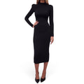 SMYTHE BLACK CRINKLE LONG DRESS - SIZE XS