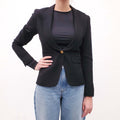 SMYTHE BLACK DUCHESS BLAZER ‘ELUXE’ COLLABORATION - SIZE 4